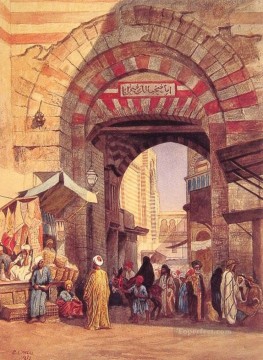 ムーアのバザール ペルシャ人 エジプト人 インド人 エドウィン・ロード・ウィークス Oil Paintings